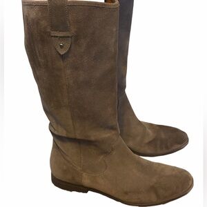 FRYE AND CO. Women's Suede Knee-High Boots in Brown